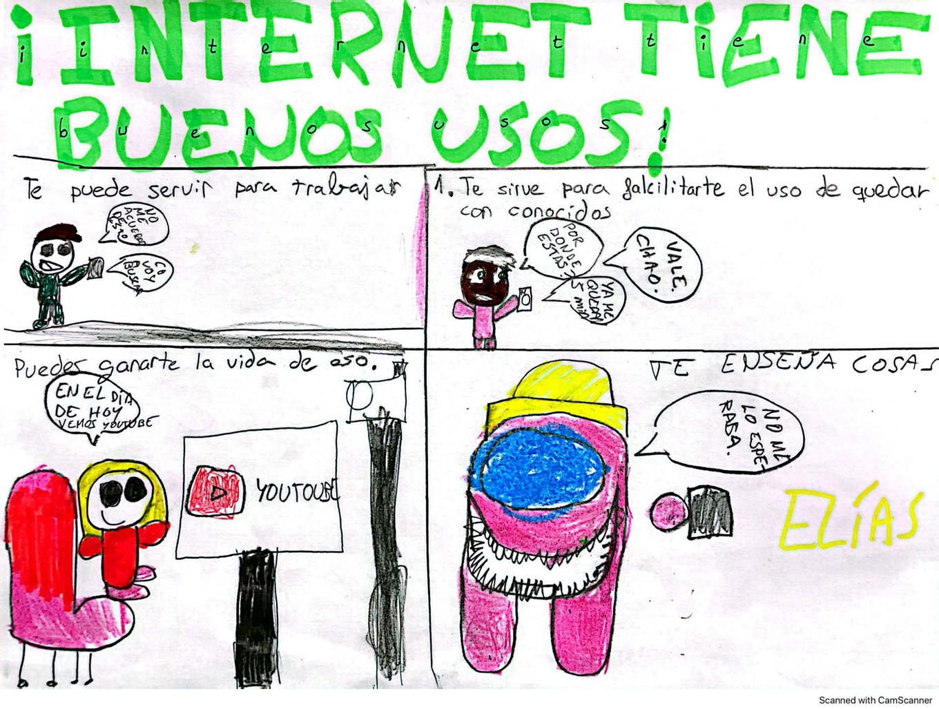 Ver Trabajo presentado LOS BUENOS USOS DE INTERNET