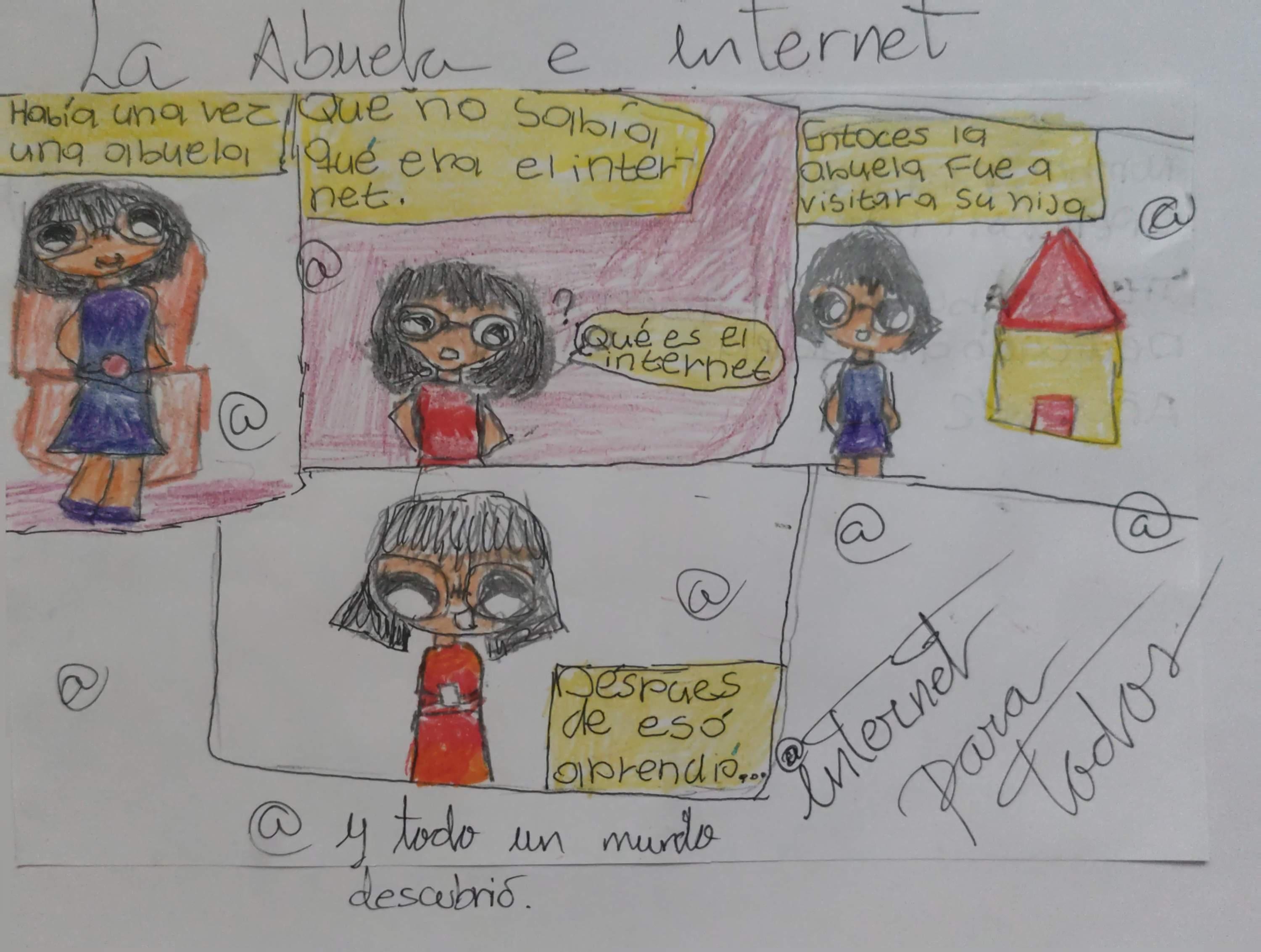 Ver Trabajo presentado LA ABUELA E INTERNET