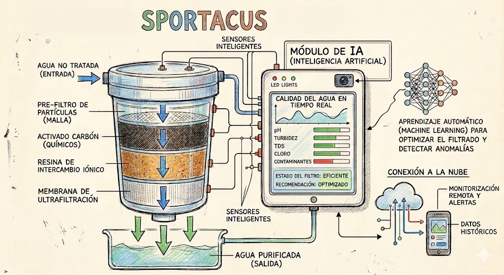 S3 Ver Trabajo Sportacus: El entrenador de agua de alto rendimiento