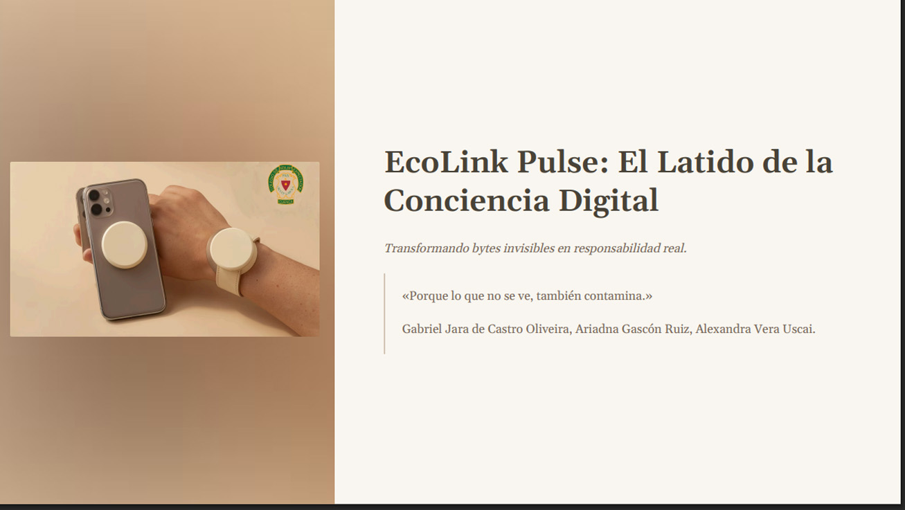 Ver Trabajo presentado EcolinkPulse: el latido de la conciencia digital